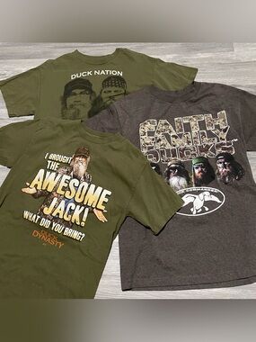 Duck Dynasty LOT of 3 Graphic T-Shirts Men’s Medium Duck Commander Faith Family